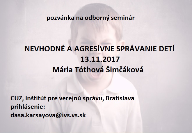 Nevhodn a agresvne sprvanie u det.