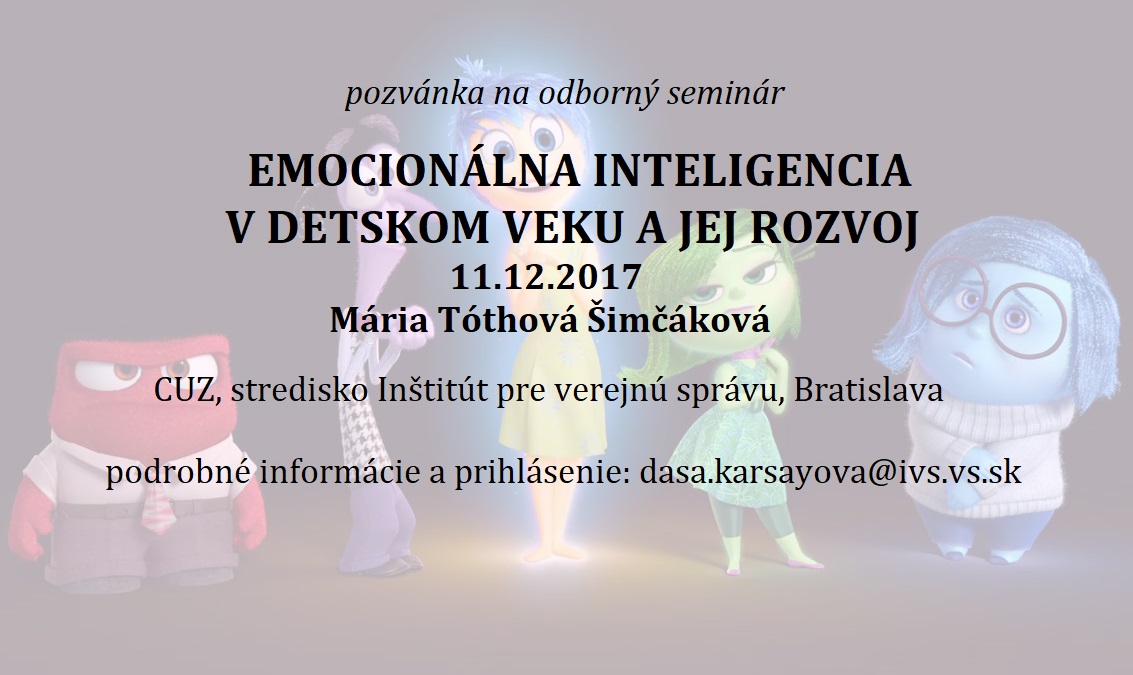 Emocionlna inteligencia v detskom veku a jej rozvoj