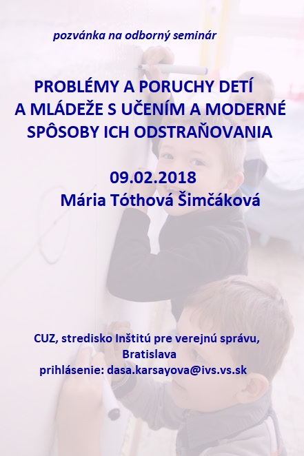 Problmy a poruchy det a mldee s uenm a modern spsoby ich odstraovania.