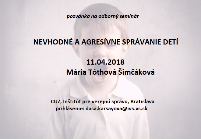 Nevhodn a agresvne sprvanie u det.