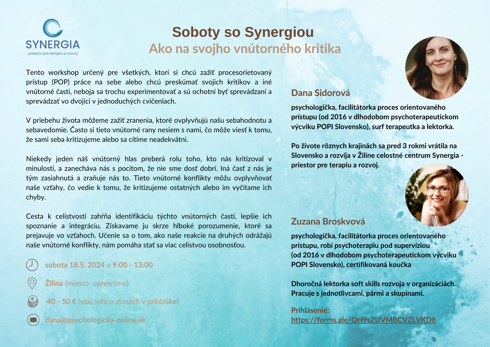 Soboty so Synergiou: Ako na svojho vntornho kritika