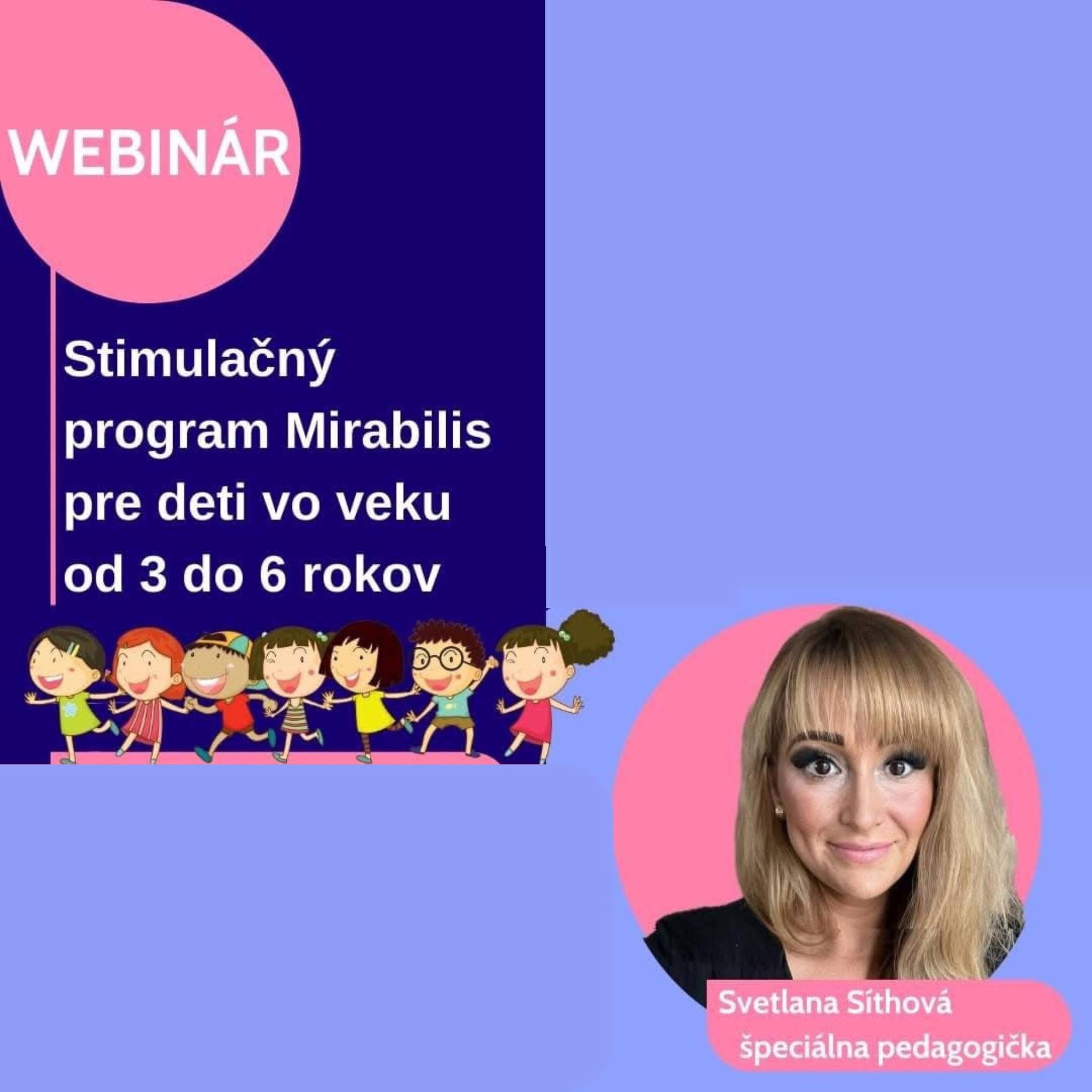 Stimulan program Mirabilis pre deti vo veku od 3 do 6 rokov
